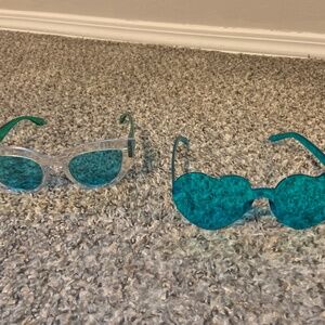 Teal sunglasses